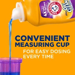 ARM & HAMMER Plus OxiClean with Odor Blasters Liquid Detergent, Fresh Burst, 96.2 fl oz, 74 Loads - Thumbnail 11