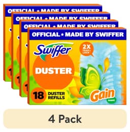 (4 pack) Swiffer Duster Refills, Gain 18 Count - Thumbnail 1