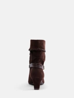 Scenario Women's Kitten Heel Short Boots - Thumbnail 4