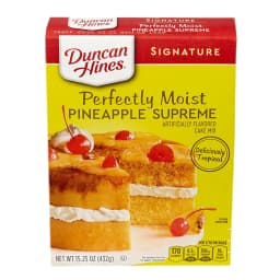 Duncan Hines Signature Perfectly Moist Pineapple Supreme Cake Mix - 15.25 oz - Thumbnail 1