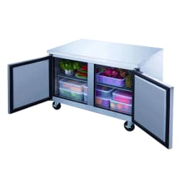 Dukers DUC60F 60 cu ft 2-Door Stainless Steel Commercial Freezer - Thumbnail 4