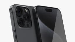 Factory Unlocked, Apple, iPhone 15 Pro Max, Cell Phone, 256GB, Black Titanium - Thumbnail 2