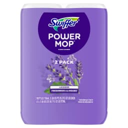 Swiffer Power Mop Refill Solution, Tile, Vinyl, Laminate, Wood, Floor Cleaner, Lavender, 2x 25.3 fl oz - Thumbnail 9