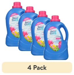 (4 pack) Final Touch Ultra Concentrated Fabric Softener Plus Conditioner, Spring Fresh, 130 Fluid Ounces, 152 Loads - Thumbnail 1
