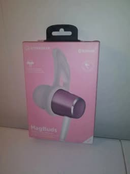 RHEA- New Hypergear Magbuds Bluetooth Aluminum Alloy Magnetic Earphones W/In Line Mic - Thumbnail 1