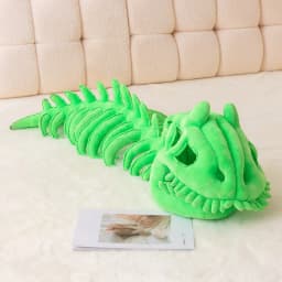 Stuffed Dinosaur, Dinosaur Skeleton Plush, Plush T Rex Bones, Plush Dinosaur Skeleton, Soft Sewn Construction for Home Display and Casual Playful Use - Thumbnail 8