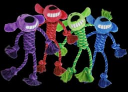 Multipet Loofa Dog Toy w/ Rope Body, Assorted, 11" - Thumbnail 3