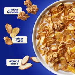 Honey Bunches of Oats with Almonds Almond Breakfast Cereal, Family Size 28 oz Box - Thumbnail 3