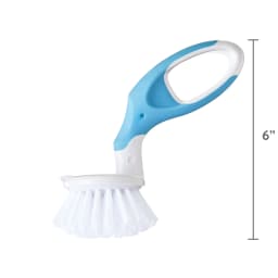 Great Value Non-Slip Grip Small Handy Scrubber, Blue - Thumbnail 4