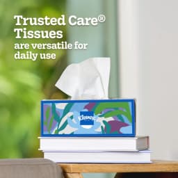 Kleenex Trusted Care 2-Ply Flat Box Facial Tissues, 6 Pack (960 Total Tissues) - Thumbnail 3