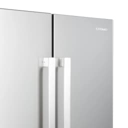 Cosmo 30 in. Vista Collection 17.5 cu. ft. Counter Depth 3-Door French Door Refrigerator, Freezer Drawer, Stainless Steel - Thumbnail 2