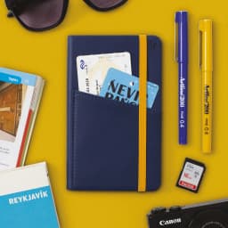 Bookaroo Pocket Notebook (A6) Navy (Other) - Thumbnail 3