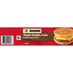 Jimmy Dean Frozen Breakfast Sandwich, Egg and Cheese Maple Griddle Cake, 4 Count - Thumbnail 15