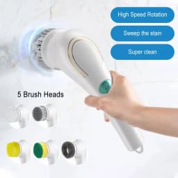 KLYNE - Electric Spin Scrubber Cordless Cleaning Brush Rotating Scrubber Clean Bathroom - Thumbnail 5