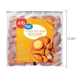 Great Value All Natural Chicken Wing Sections, 4 lb (Frozen) - Thumbnail 11
