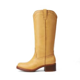 DREAM PAIRS Women's Knee High Boots Square Toe Tall Boots Pull-On Western Stitching Block Heel Fashion Boots - Thumbnail 7