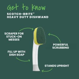 Scotch-Brite Heavy Duty Dishwand, Soap Dispensing, 1 Count - Thumbnail 3