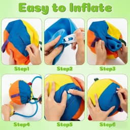 Giant Tennis Herding Ball for Dogs, Tough Indestructible Chew Toy for Large Medium Aggressive Chewers, Interactive Play Exercise & Boredom Relief Toy - Thumbnail 3