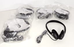KLYNE - Cyber Acoustics Stereo Headphones Acm-70 Black Set Of 5 New - Thumbnail 1