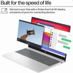 HP 15.6 inch FHD IPS Windows 11 Pro Laptop Intel Core i3-N305 16GB 512GB SSD Silver Lifetime Office - Thumbnail 3
