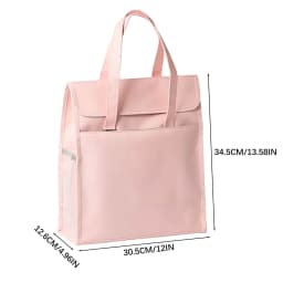 Vivcore Portable File Box With Handle Hanging File Tote Bag With Lids Collapsible Filing Box Plastic Document Organizer Fireproof Document Box File - Thumbnail 4