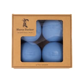 Harry Barker 3 Inch Durable All-Natural Rubber Dog Ball 4 Pack Set, Blue, Large - Thumbnail 4