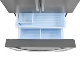Kenmore French Door Refrigerator 26.6 cu ft with Bottom Freezer Drawer, Internal Water Dispenser, Ice Maker, Stainless Steel - Thumbnail 7