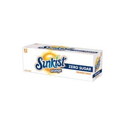 Sunkist Zero Sugar Orange Soda Pop, 12 fl oz, 12 Pack Cans - Thumbnail 10