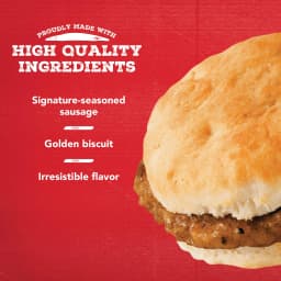 Jimmy Dean Frozen Breakfast Sandwich, Snack Size Sausage Biscuit, 34 oz, 20 Count - Thumbnail 4
