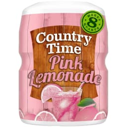 Country Time Pink Lemonade Powdered Drink Mix, 1 Canister, for Flavorful Hydration and Shareable Refreshment, Naturally Flavored with Other Natural - Thumbnail 1