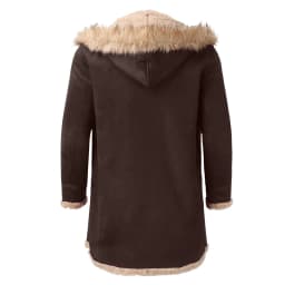 ZCFZJW Plus Size Mens Winter Sherpa Fleece Lined Coats Jackets Vintage Motorcycle Faux Leather Long Sleeve Button Down Lapel Collar Bomber Jackets Outwear Coffee M - Thumbnail 5