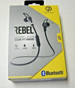 RHEA- Rebel Wireless Secure-Fit Earbuds - Bluetooth Tangle- Cable Secure Fit - Thumbnail 1