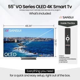 Sansui 55" inch OLED 4K 120Hz 0.1ms Ultra HD Smart TV-Dolby Vision&Sound& AI-Powered Karaoke & HDMI 2.1 - Thumbnail 9