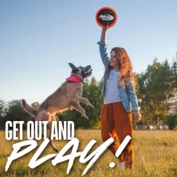 Nerf Dog Red Nylon Flyer Dog Toy, 10.5 inch - Thumbnail 4