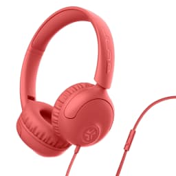 JLab Studio 2 Wired Headphones, Coral, Cloud Foam Comfort, Foldable, In-Line Mic, Lab Quality Sound - Thumbnail 1