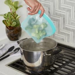 (2 pack) Better Homes & Gardens Reusable Silicone Sandwich Food Storage Bag - Thumbnail 6