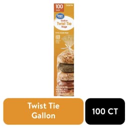 Great Value Twist Tie Storage Bags, Gallon, 100 Count - Thumbnail 1