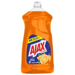 Ajax Ultra Liquid Dish Soap, Triple Action, Mess-Free, Easy-Flip Cap, Orange Scent, 52 fl oz - Thumbnail 13