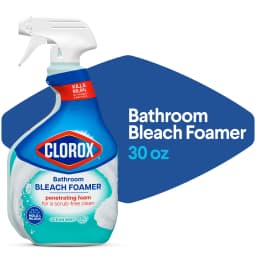 Clorox Bleach Foamer Bathroom and Shower Cleaner Spray, Ocean Mist, 30 fl oz - Thumbnail 1