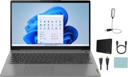 Lenovo Ideapad 3i 15.6" FHD Touch Laptop, Intel Core i3-1115G4, 64GB Memory, 6TB SSD, Long Battery Life, Bluetooth - Thumbnail 1