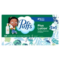 Puffs Facial Tissue Plus Lotion, 1 Rectangle Box, 124 Tissues Per Box - Thumbnail 11