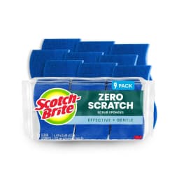 Scotch-Brite Zero Scratch, Non-Scratch, Cleaning Scrub Sponges, 9 Dish Sponges - Thumbnail 1