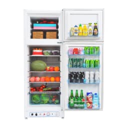 Smad Propane Refrigerator with Freezer 9.3 Cu ft 110V Fridge for Garage RV Food Truck Off Grid - Thumbnail 1