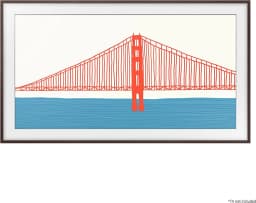 Samsung VGSCFA85BWBZA Customizable Bezel for the 2021 85" The Frame TV (Modern Brown) - Thumbnail 1