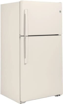 Ge Gte22jtnr 33" Wide 21.9 Cu. Ft. Energy Star Rated Top Mount Refrigerator - Beige - Thumbnail 4