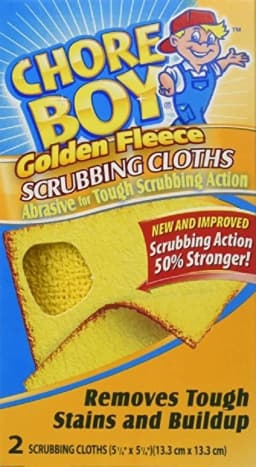 RUGED - 3-2Pks Chore Boy Golden Fleece Scouring Cloths Pads Scrubs Cleaning Kitchen Tool - Thumbnail 4