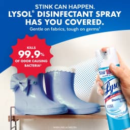 Lysol Disinfectant Spray, Sanitizing and Antibacterial Spray, Deodorizer, Crisp Linen, 19 oz - Thumbnail 7