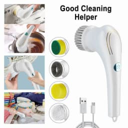 KLYNE - Electric Spin Scrubber Cordless Cleaning Brush Rotating Scrubber Clean Bathroom - Thumbnail 4