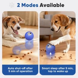 Petbobi Automatic Rechargeable Interactive Dog Ball with Active Rolling Treat Dispensing for Small Medium Dogs, 2.87" Blue - Thumbnail 6