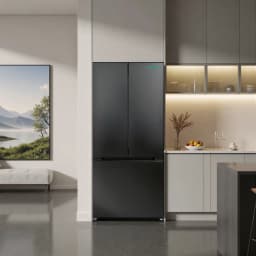 iceBlue 30" Black Stainless Steel French Door Refrigerator, Top Fridge and Drawer Freezer, 17.7 Cu. Ft - Thumbnail 9
